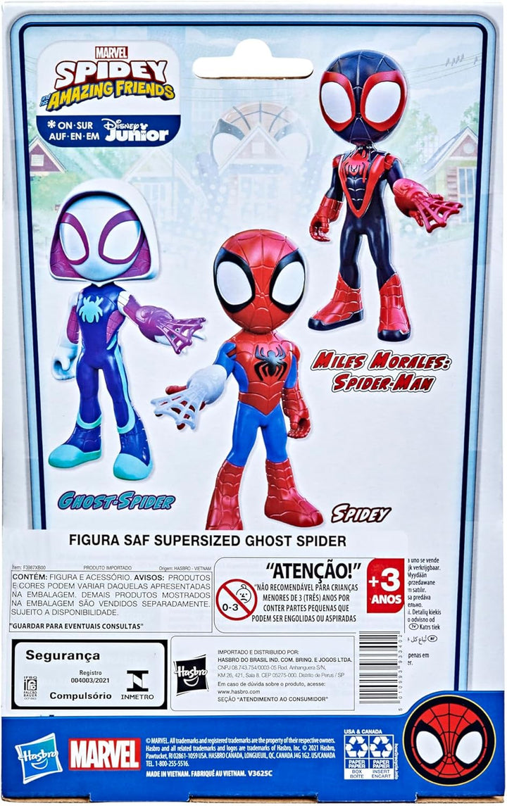 Hasbro Marvel Spidey und Seine fantastischen Freunde, Supersized Ghost Spider, Actionfigur, Spielzeu