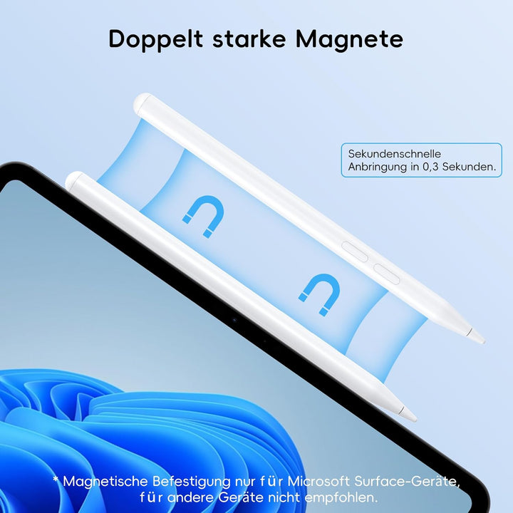 ANYQOO Eingabestift für Surface mit 4096 Druckstufen, Magnetischer Stift mit Handflächenerkennung, W