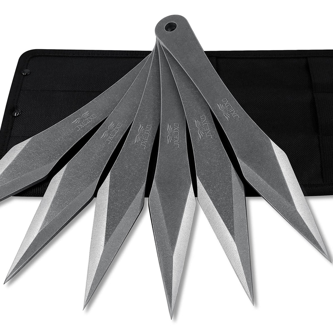 JXE JXO The Thunder: Wurf-Spikes, Dicke bis zu 0,7 cm, 25,9 cm, Edelstahl, kein Drehen, mit Nylon-Gü
