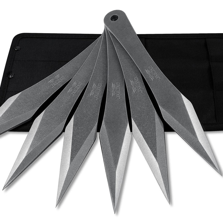 JXE JXO The Thunder: Wurf-Spikes, Dicke bis zu 0,7 cm, 25,9 cm, Edelstahl, kein Drehen, mit Nylon-Gü