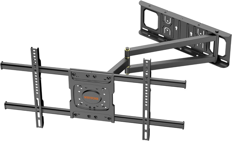 TV Wandhalterung mit 650mm Langem Arm WHYFONE Fernsehhalterung Wand Schwenkbar Halterung Volle Beweg