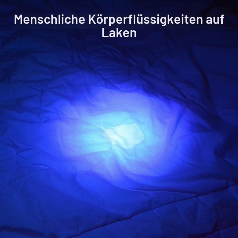 TATTU U3S UV Taschenlampe Wiederaufladbare 365nm Schwarz Licht mit ZWB2 Filter, 10W Schwarzlicht LED