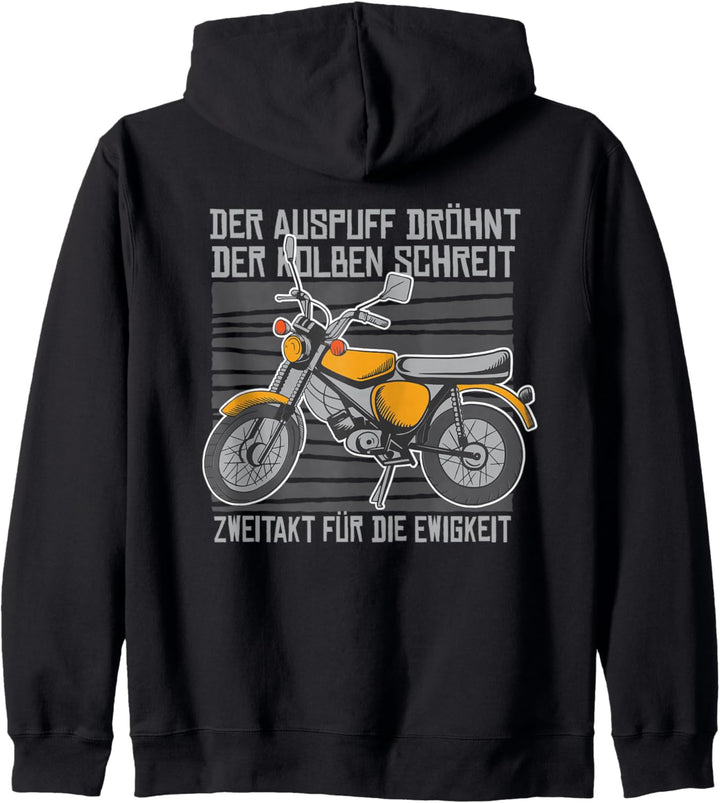 Suhl Simson S50 S51 Zweitaktmotor für die Ewigkeit Kapuzenjacke