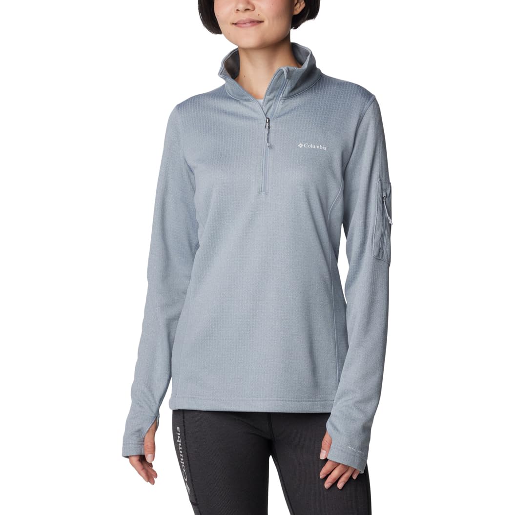 Columbia Damen Park View Grid Fleece XS Cirrus Grey, XS Cirrus Grey