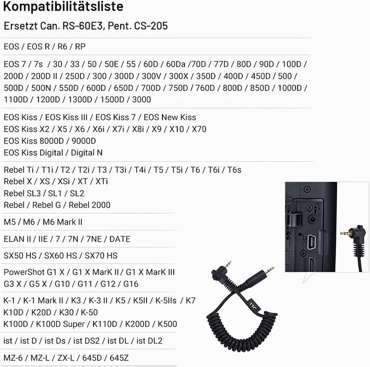 JJC Funk Blitz Studio Blitzauslöser Funkausloeser mit Fernauslöser 2 Empfaengern für Canon EOS R6 R
