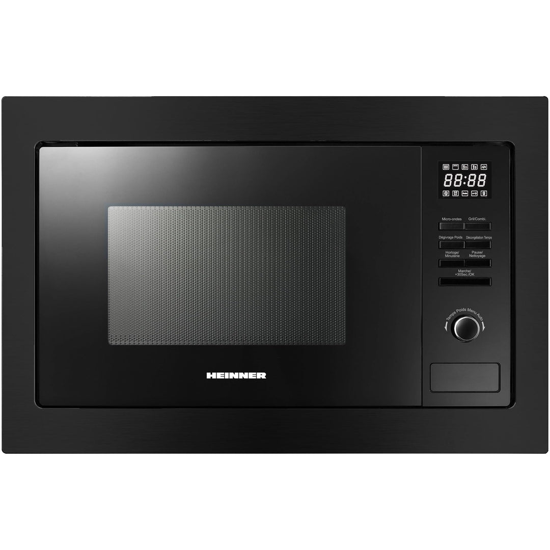 HMW-MDBI25GDBK 26L Einbau-Mikrowellenofen mit Digitalsteuerung und 1000W Grill Schwarz/Black Glass -