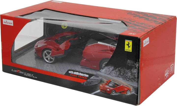 JAMARA 405150 - Ferrari LaFerrari Aperta 1:14 27MHz Driftmodus - Türen öffnen, offiziell lizenziert,
