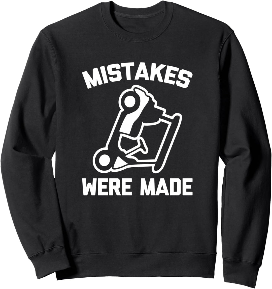 Golf Shirt: Mistakes Were Made (Golf Cart) Funny Golfing Sweatshirt
