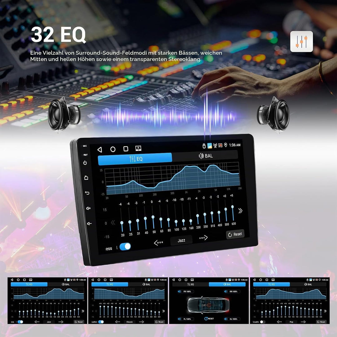 CAMECHO 2025 Neuestes 8 Core 4G+64G Android 13 Autoradio für VW Golf 5 Polo Skoda mit Navi Carplay A
