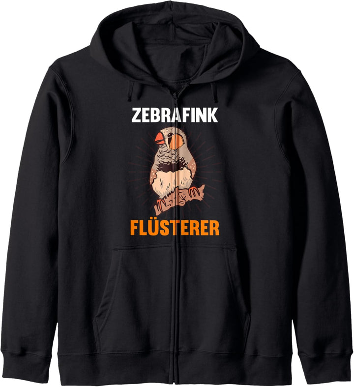 Vogel Zebrafink Flüsterer Kapuzenjacke