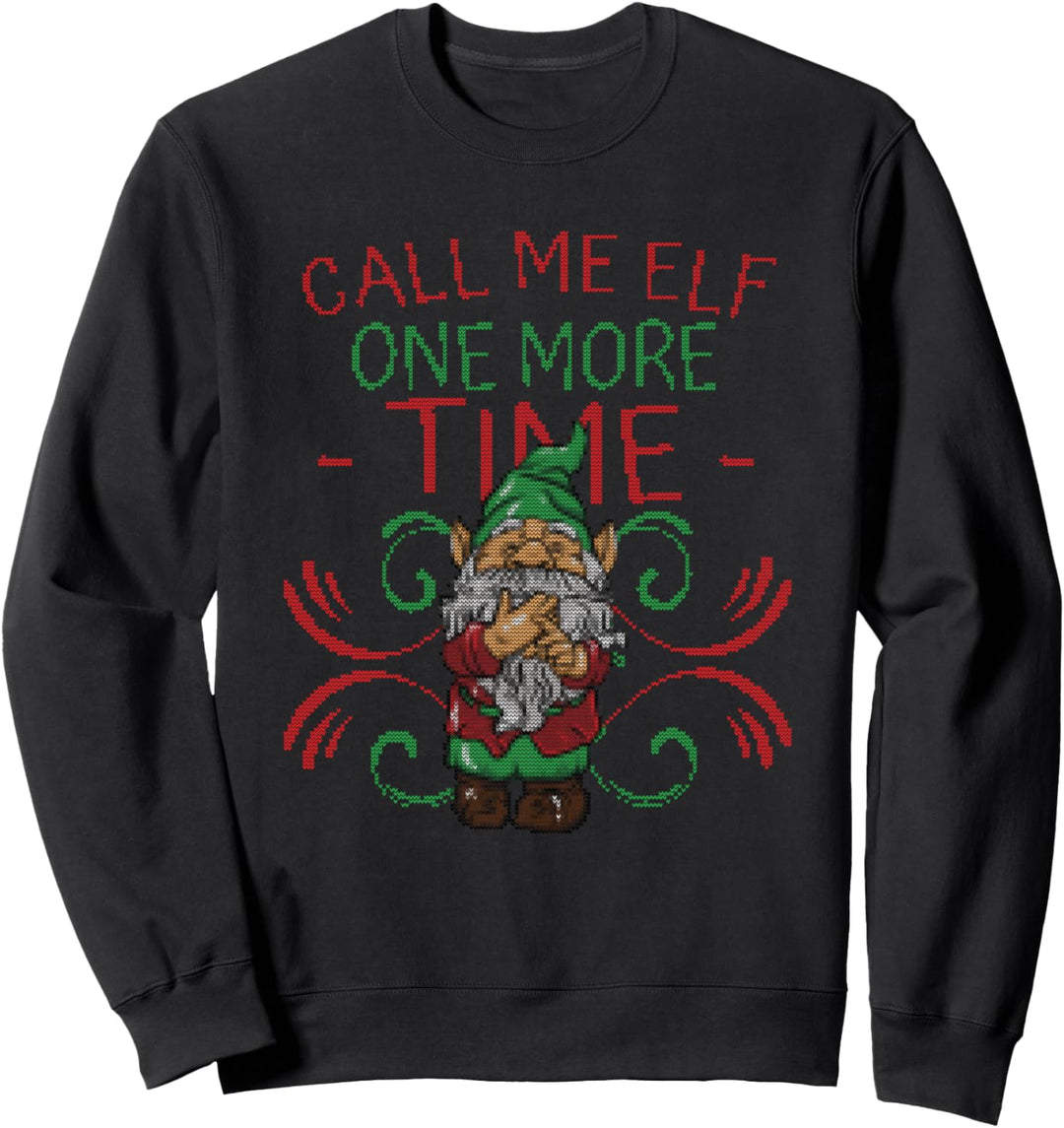 Wütendes Weihnachtszwergen-Geschenk Sweatshirt
