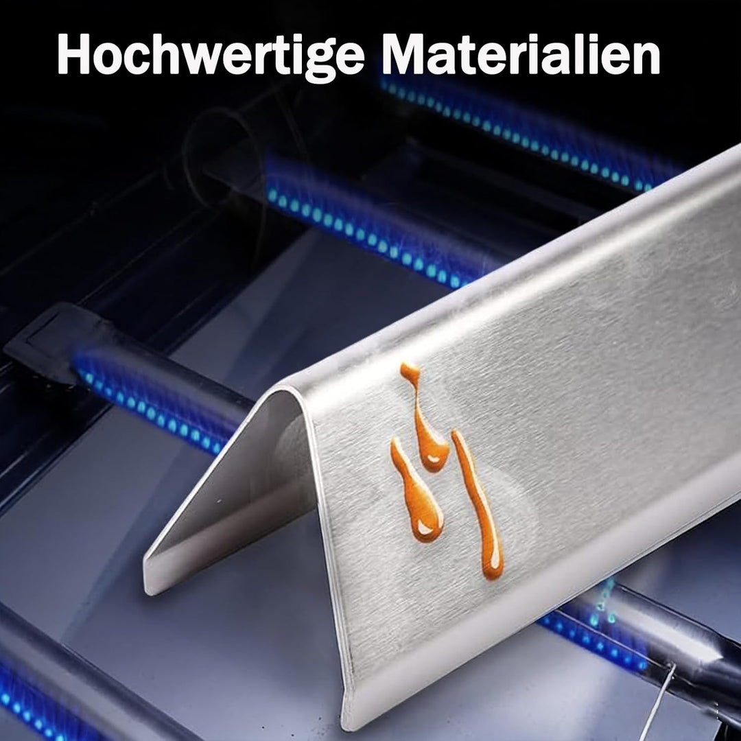 7636 Edelstahl Flavorizer Bars für Weber Spirit 300 Grill, 38,8CM Aromaschienen für Weber Spirit E31