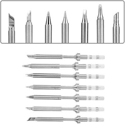 7 Arten Mini Rostfreier Stahl Lötkolbenspitze Ersatz für TS100 Tragbarer Aussenbereich Lötkolben Kit