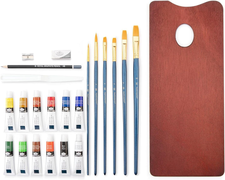 Royal Langnickel & Langnickel RSET-ACR2020 - Artist Premier Acrylfarben Malset Acrylic Set (24 Piece