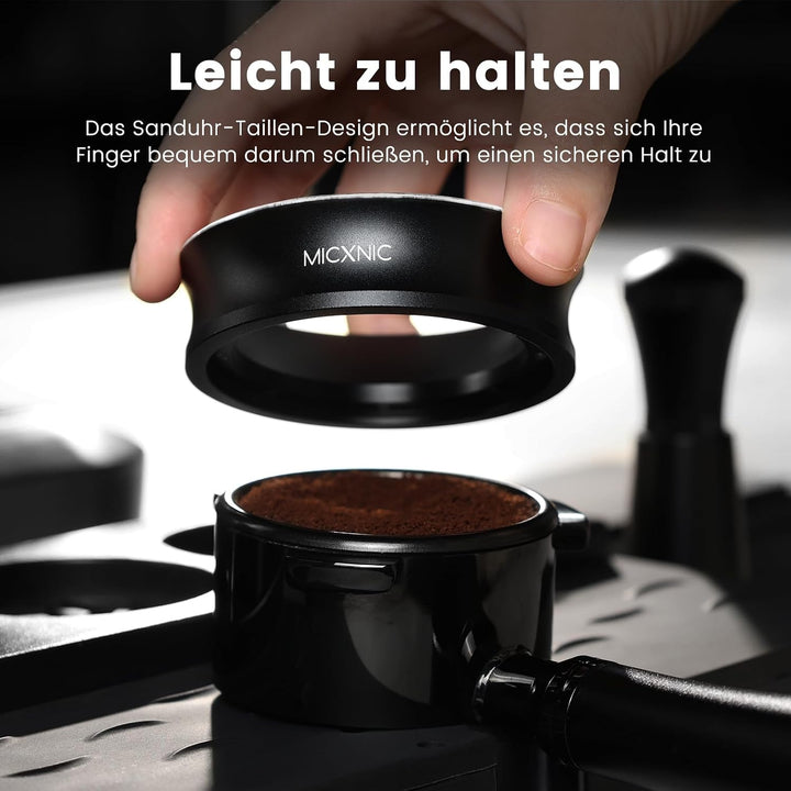 Dosierring 58mm, Espresso Dosing Funnel 58mm mit 8 Starken Magnetisch, 2cm Höherer Kaffee Dosierring