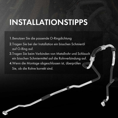 Frankberg Klimaleitung Klimaschlauch Druckleitung Kompatibel mit Q7 4LB 3.0L-5.9L 2006-2015 T.o.u.a.