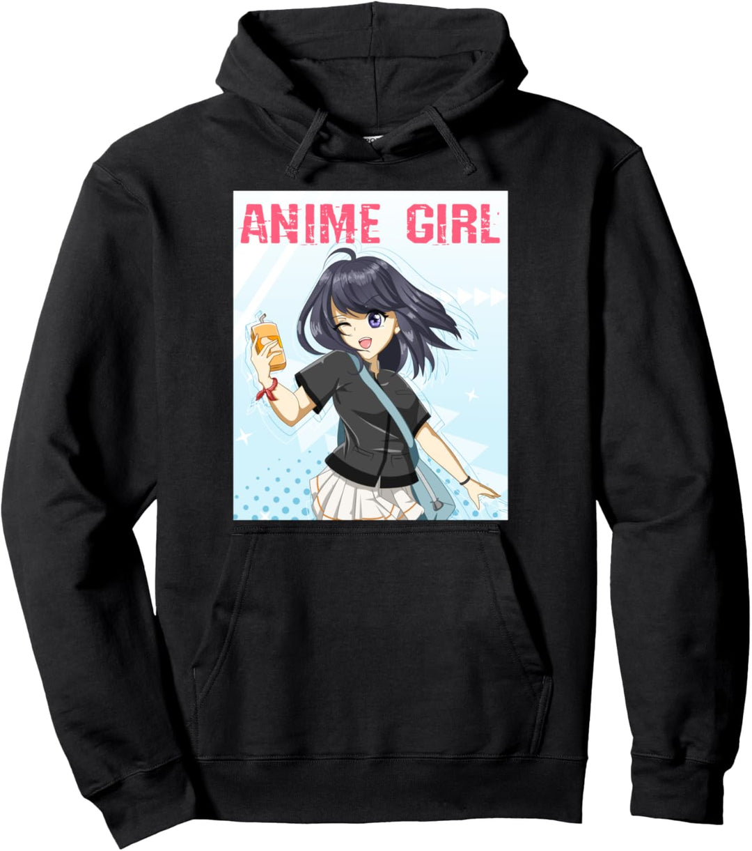Anime Girl Japanische Ästhetische Manga Teen Mädchen Frauen Pullover Hoodie