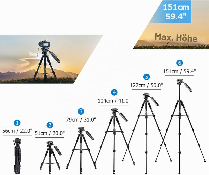 JJC Kompaktes Fernbedienungsstativ ersetzt VCT-VPR1 für Sony Alpha A9 A7R IV A7 III A7S II A6000 A66