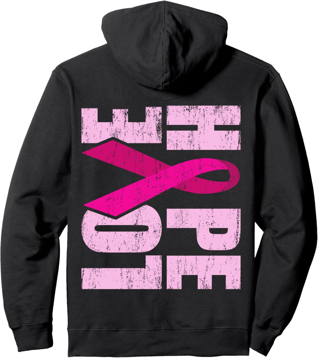 Brustkrebs Pink Ribbon HOPE LOVE Chemotherapie Pullover Hoodie