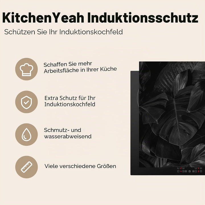 KitchenYeah© Herdabdeckplatte Einteilig Ceranfeld Abdeckplatte für Induktionsschutz Ceranfeldabdecku
