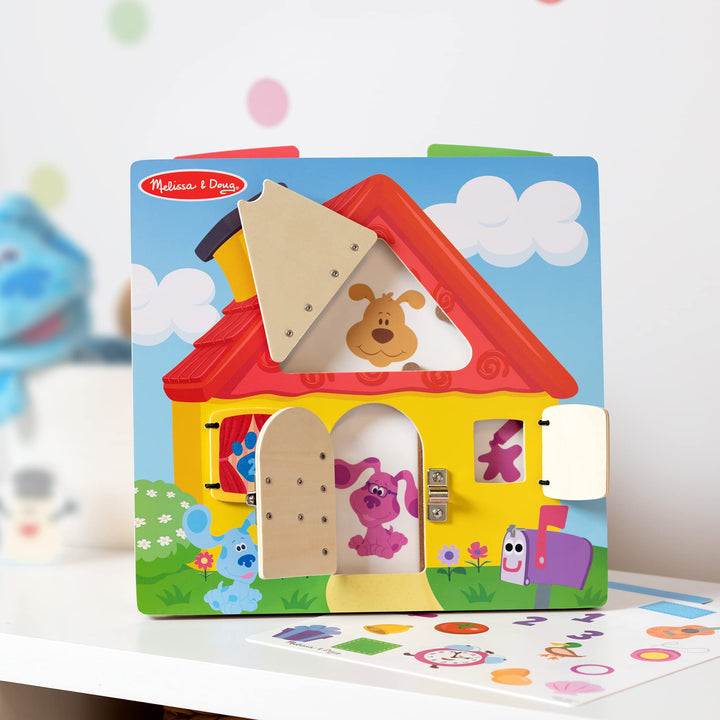 Melissa & Doug Blue’s Clues & You! Spielbrett aus Holz mit Hinweiskarten | Aktivitätsbuch für Kinder