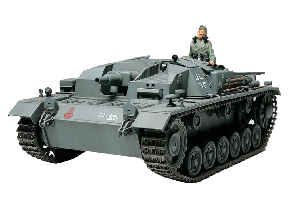 Tamiya 300035281 300035281-1:35 WWII Deutsche Sturmgeschütz III B (1),originalgetreue Nachbildung, P