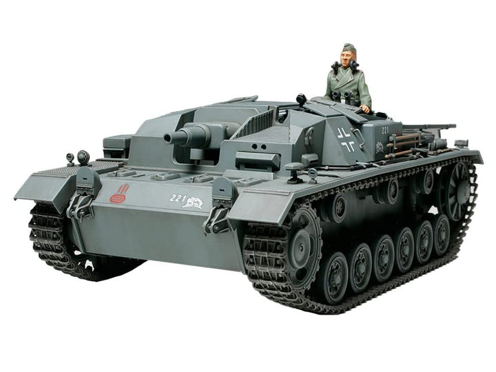 Tamiya 300035281 300035281-1:35 WWII Deutsche Sturmgeschütz III B (1),originalgetreue Nachbildung, P