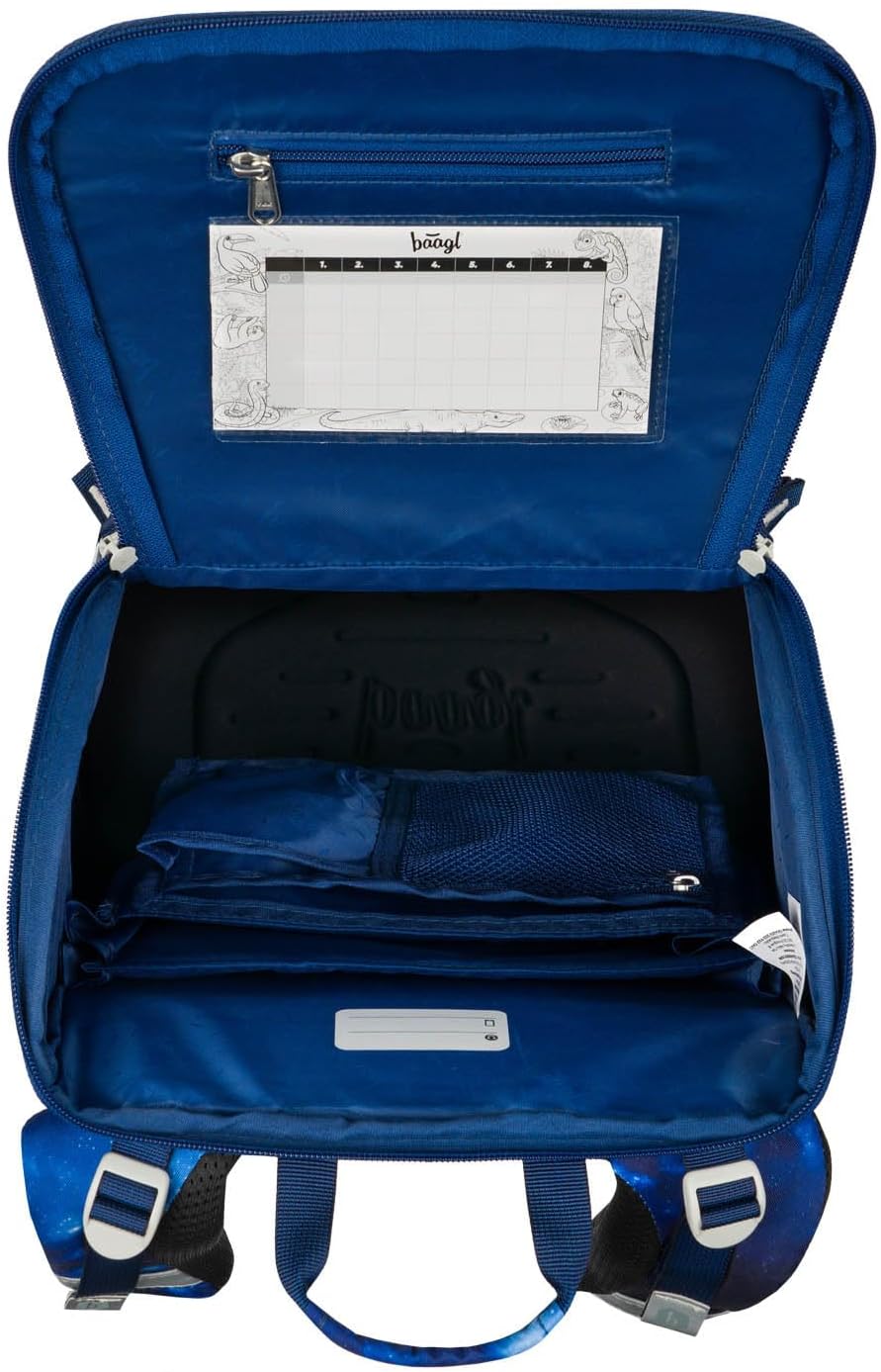 Baagl Schulranzen Jungen Mädchen für 1. Klasse - Ergonomische Schultasche für Kinder - Schulrucksack
