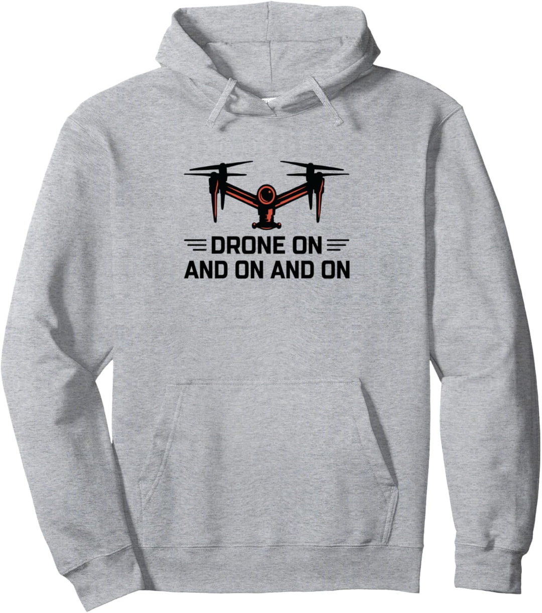 Drohne auf und auf und auf Drohne Flying Quadcopter RC Pilot Pullover Hoodie