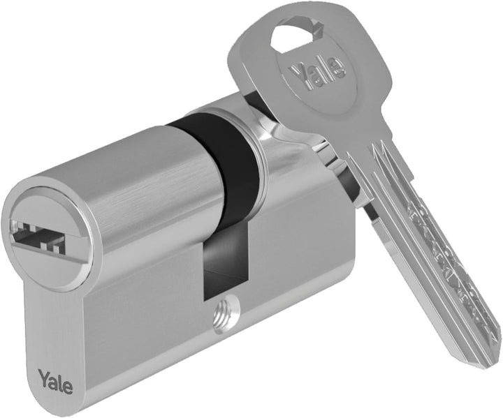 Yale Europrofil Zylinder 1000 PLUS Serie Zylinder mit Not- und Gefahrenfunktion 30/60mm Nickel matt