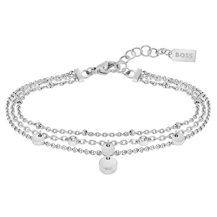 BOSS Jewelry Gliederarmband für Damen Kollektion IRIS aus Edelstahl - 1580331