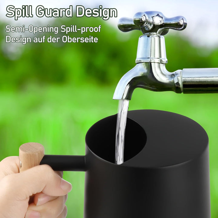 Giesskanne 1L,Giesskanne Zimmerpflanzen Klein Indoor,Giesskanne mit langem Auslauf und komfortablem