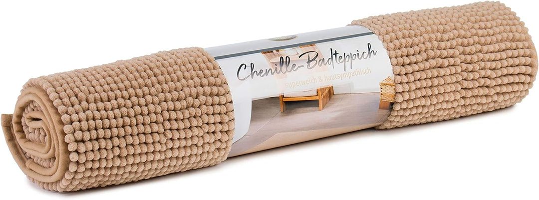 Gözze - Anti-Rutsch-Badematte, Superweich, 100% Mikrofaser, 60 x 100 cm - Marone Marone 60 x 100 cm,
