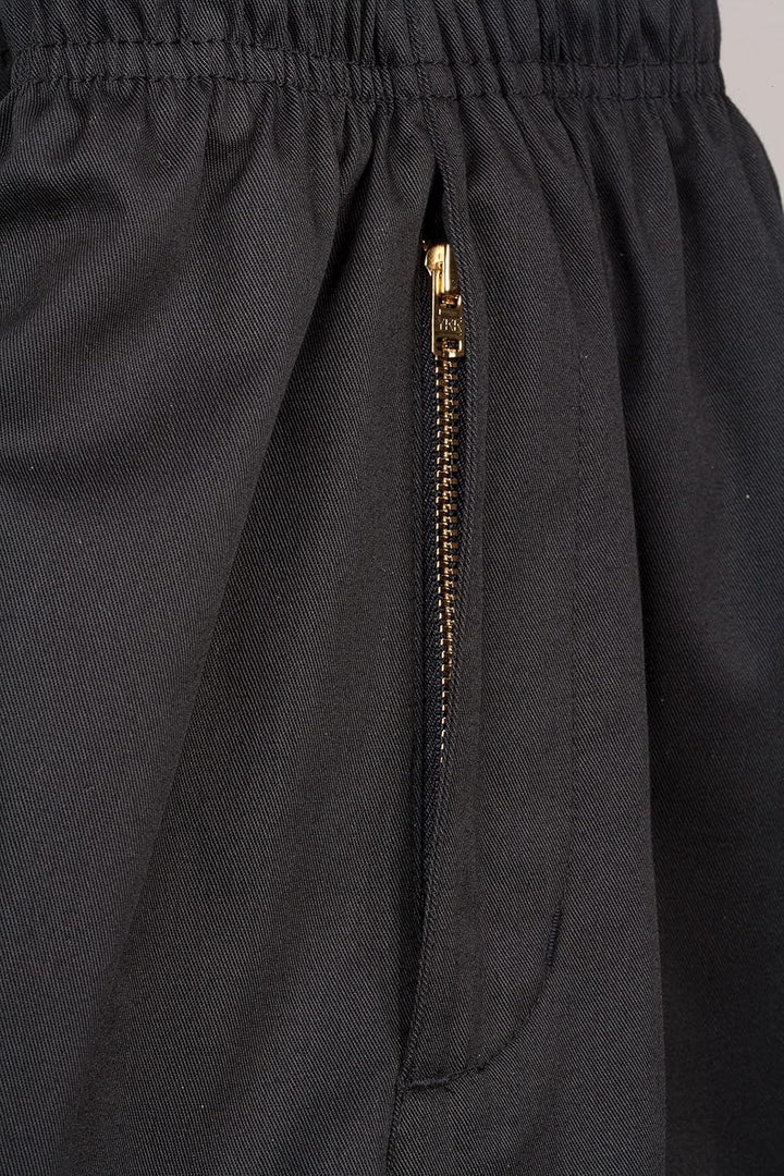 Chef Works Herren Essential Baggy Reissverschluss Kochhose XS Schwarz, XS Schwarz