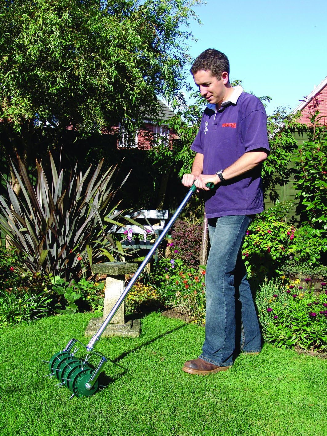 Greenkey Rollender Rasenlüfter 30 cm