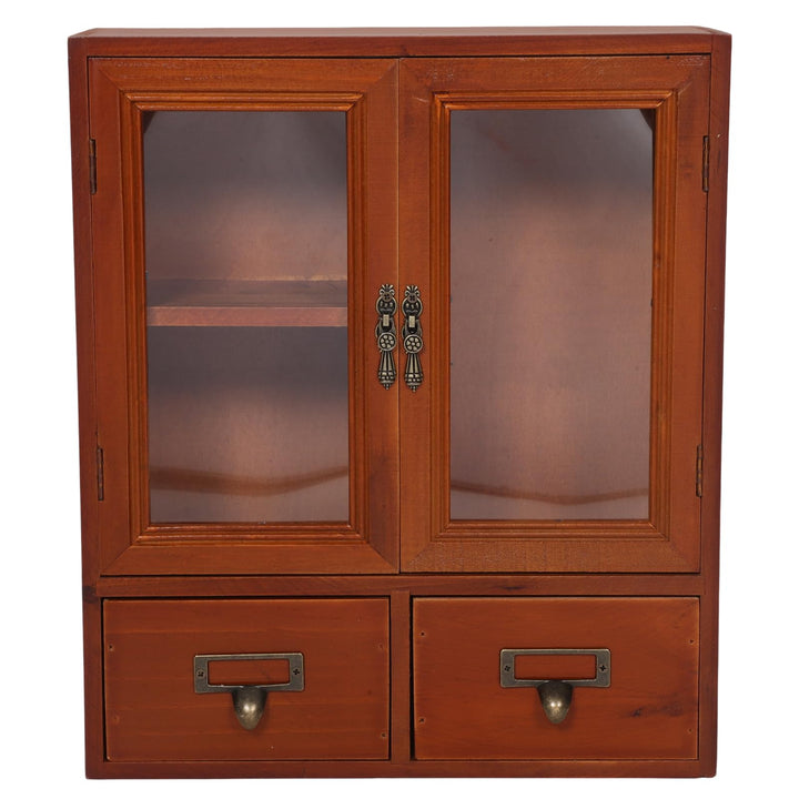 LIFKOME Vintage Holz Wandschrank Mit Doppeltüren Mini Aufbewahrungsschrank Für Küche Und Badezimmer