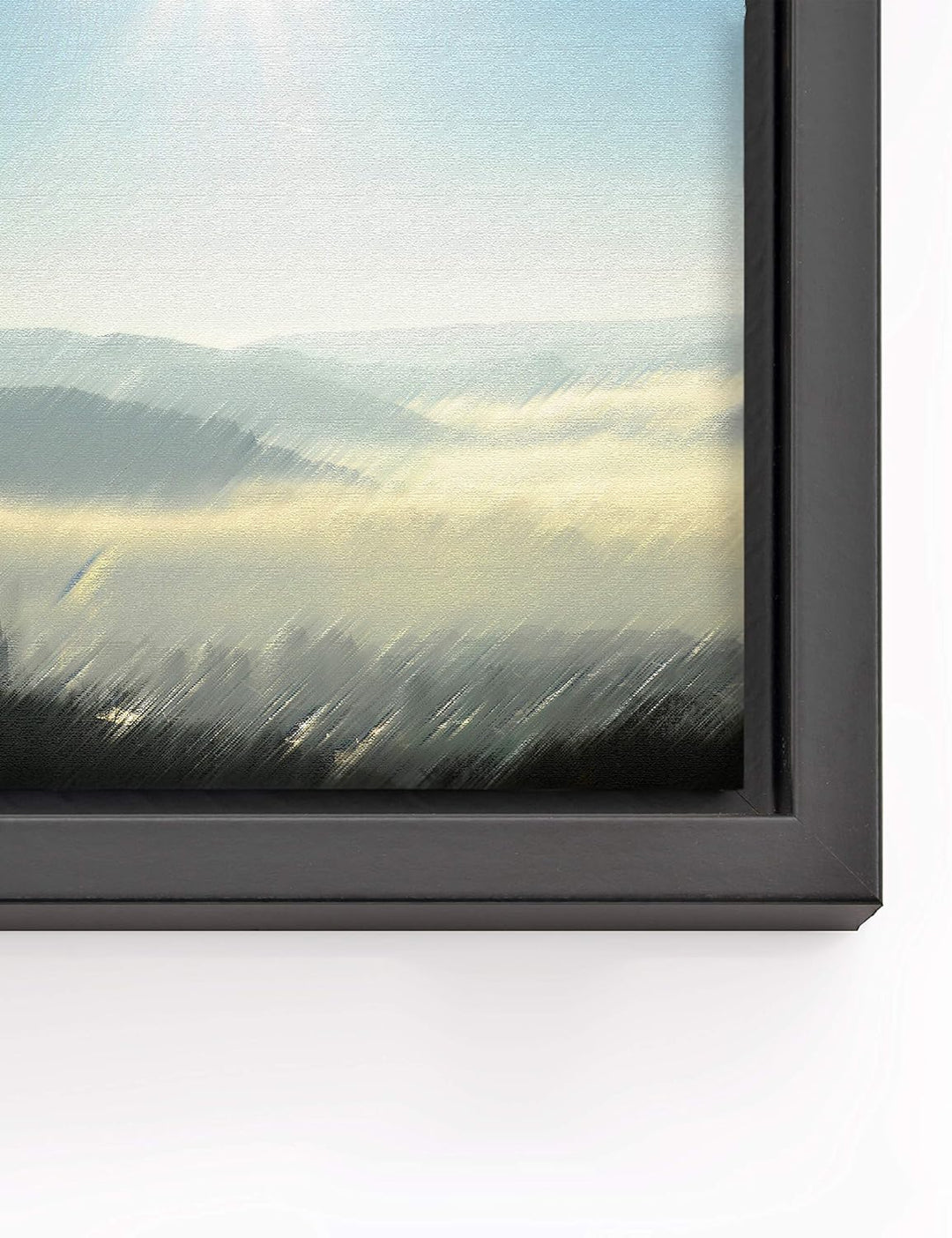 rahmengalerie24 Schattenfugenrahmen 50x100 cm schwarz für Leinwand Bilderrahmen Keilrahmen für Leinw