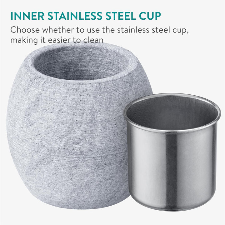 Navaris Verdampferschale für die Sauna - 7,8 x 7,3 cm - Sauna Zubehör Männer und Frauen - Sauna Arom