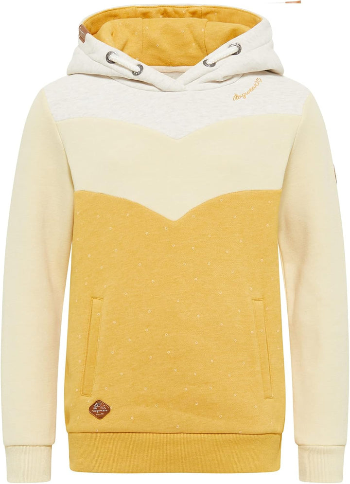 Ragwear Dyska Mädchen Sweatshirt Hoodie Sweater mit Kapuze mit Blockstreifen Pullover in sommerliche