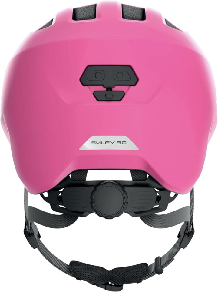ABUS Kinderhelm Smiley 3.0 - Fahrradhelm mit tiefer Passform, kindergerechten Designs &amp; Platz für ei