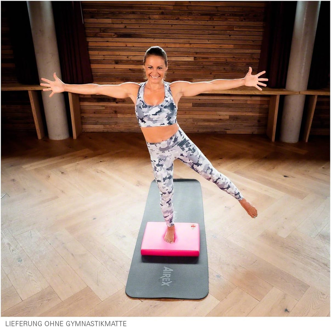 Sport-Tec AIREX Balance-Pad Elite Koordinationstrainer Balance Kissen Physiotherapie pink