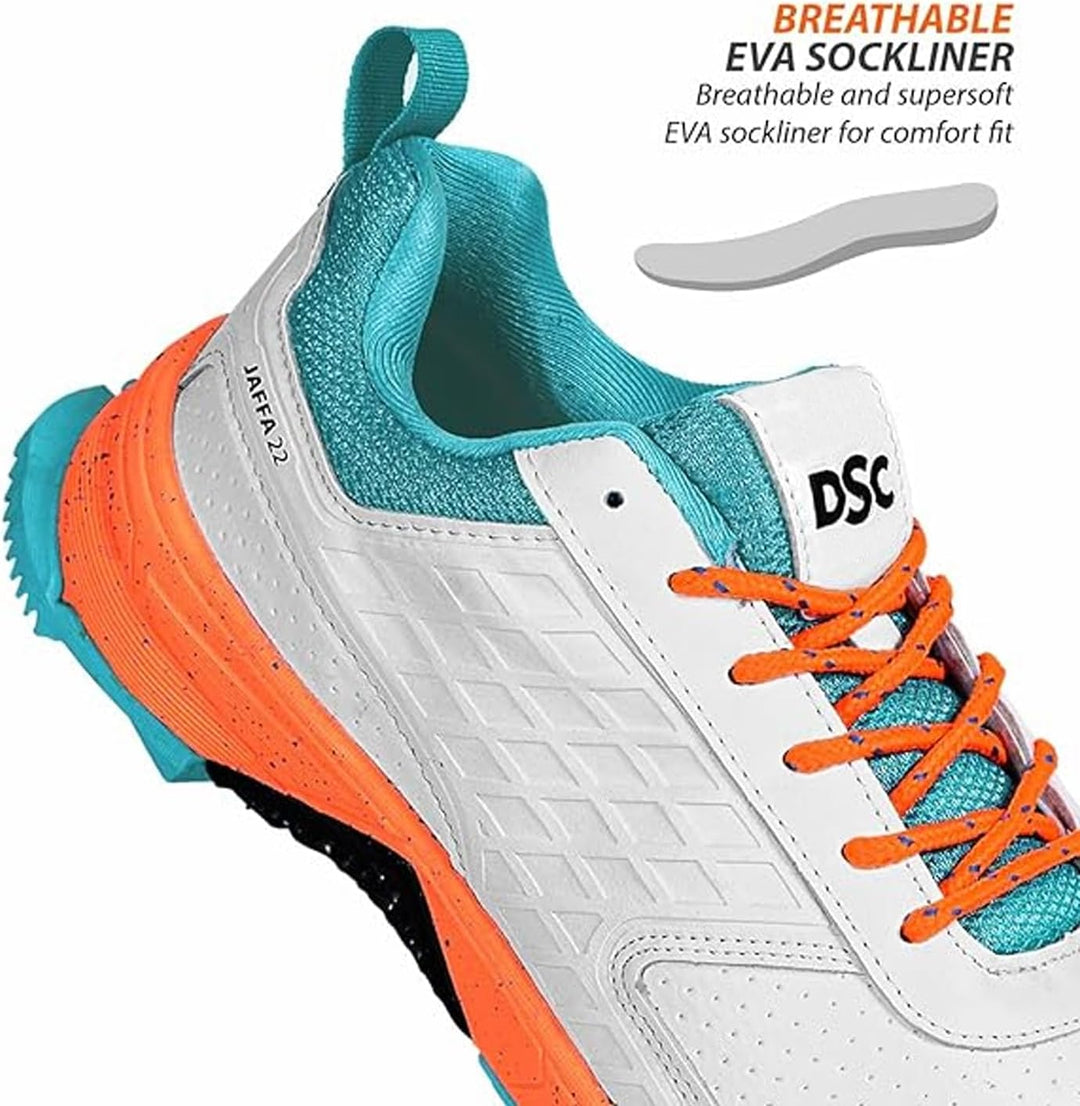 DSC Herren Jaffa 22 Cricketschuhe Cricket-Schuhe, Spikes 40 EU Orange, 40 EU Orange