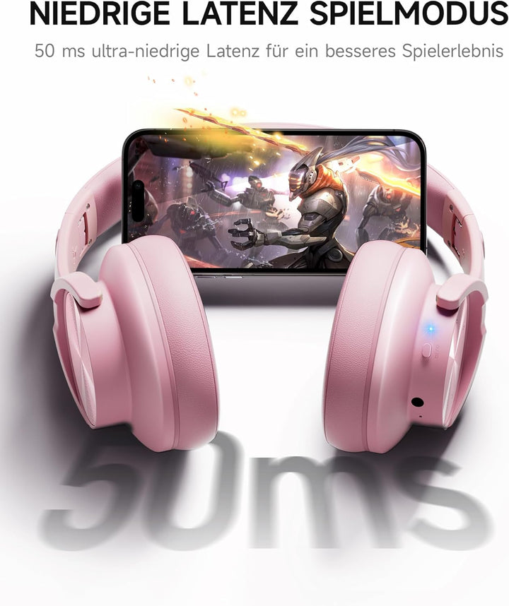 Picun B8 Kopfhörer, kabellos, Bluetooth, 120H Bluetooth-Kopfhörer über Ohr mit 3EQ-Musikmodi, Freisp