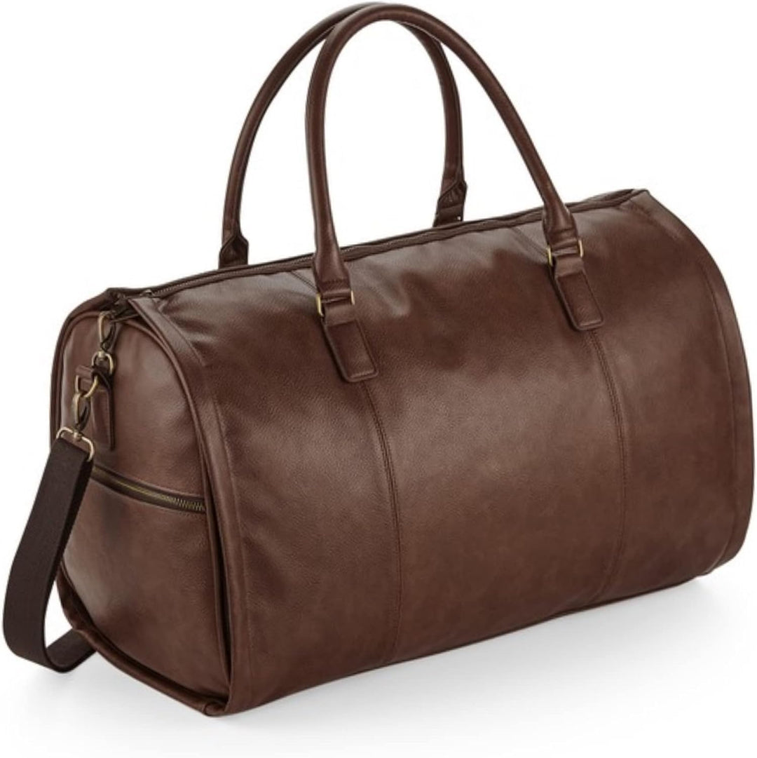 noTrash2003 Weekender Reisetasche robustes PU Kunstleder verwandelbar in Kleidersack mit Schuhfach U