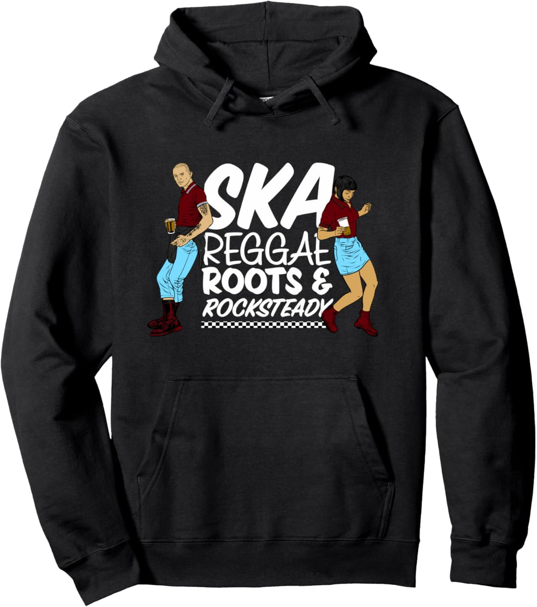 "Ska, Roots & Rocksteady" Trojan Skinhead Reggae / Ska Music Pullover Hoodie