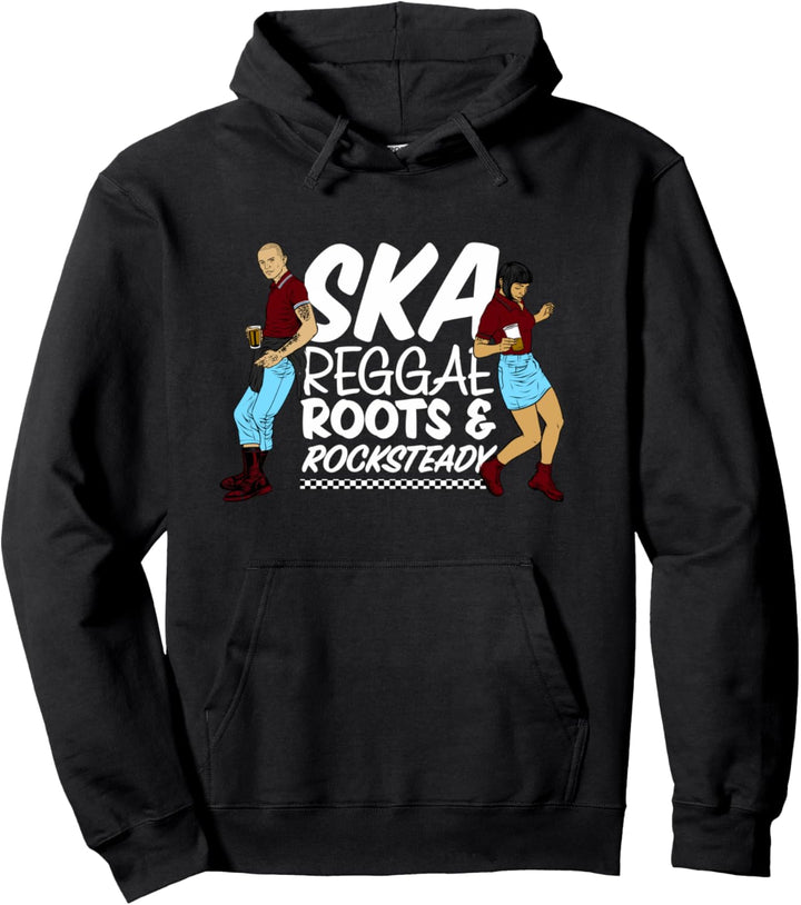 "Ska, Roots & Rocksteady" Trojan Skinhead Reggae / Ska Music Pullover Hoodie