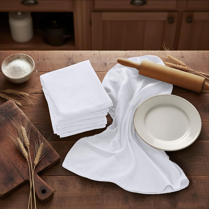 Utopia Kitchen Geschirrtücher mit Mehlsack, 71 x 71 cm, ringgesponnene 100 % Baumwolle, maschinenwas