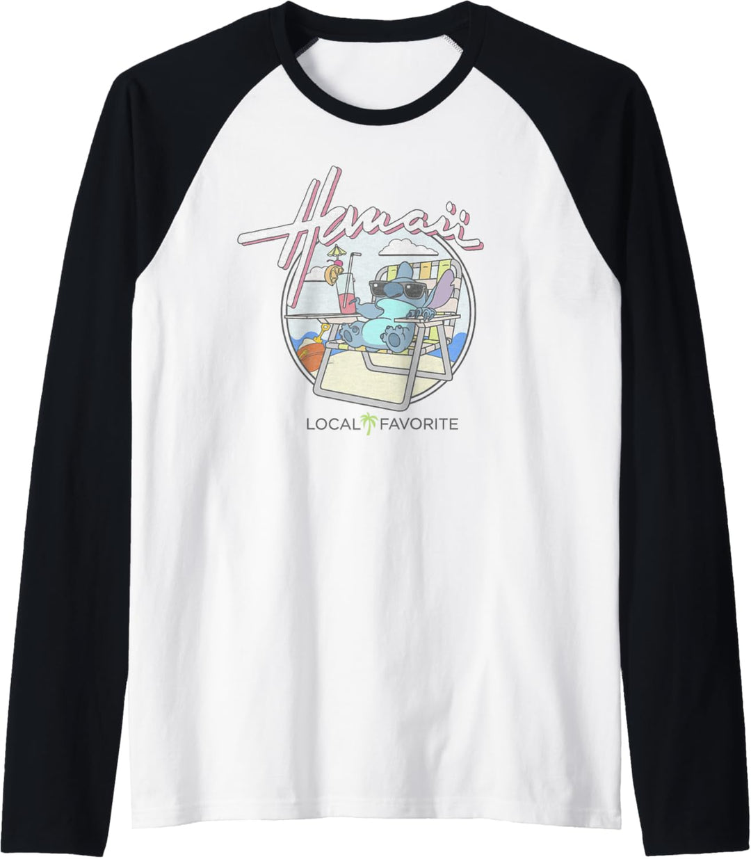 Disney Lilo & Stitch Hawaii Local Favorite Raglan