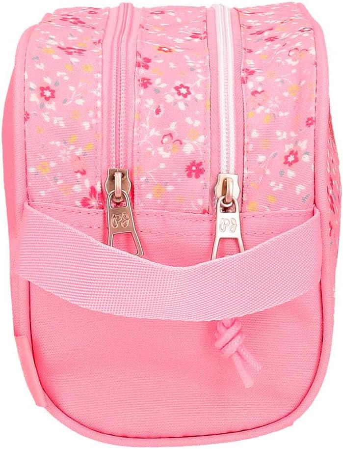 Pepe Jeans Kosmetiketui Rosa, Geblümt, Polyester, 26 x 16 x 10 cm, Reissverschluss, Damen, Reise/Und