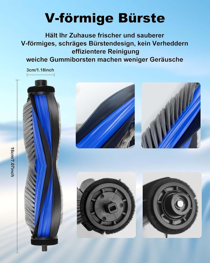 27 Stück Zubehör Set für ECOVACS DEEBOT T50 Omni/T50 PRO/T50 PRO Omni Gen2 Omni Saugroboter Ersatzte